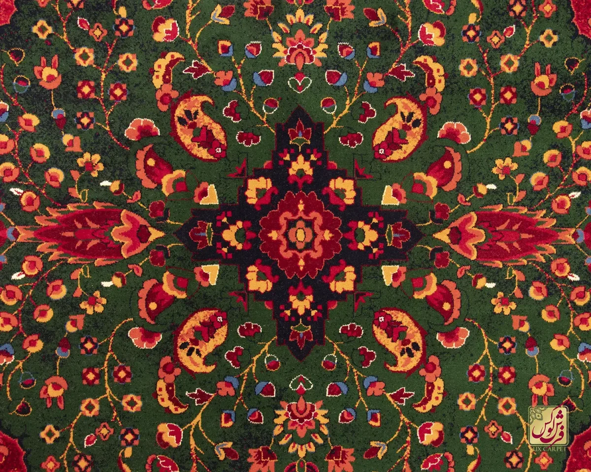 فرش وینتیج 7038 لاکی - تصویر 3