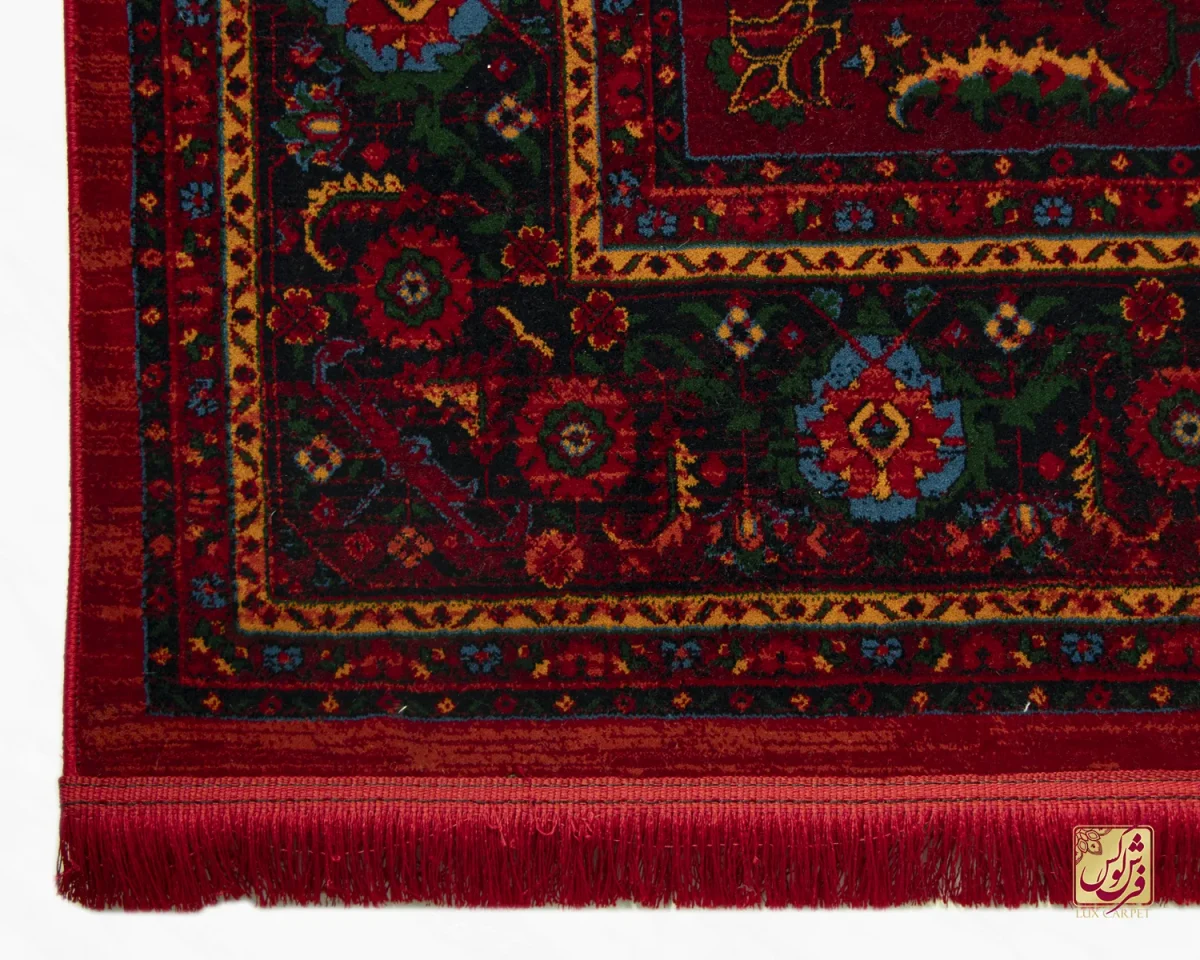 فرش وینتیج 7041 لاکی سبز - تصویر 6