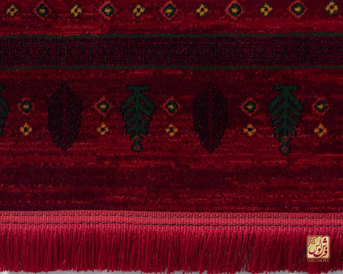 فرش وینتیج 7043 لاکی سبز - تصویر 5