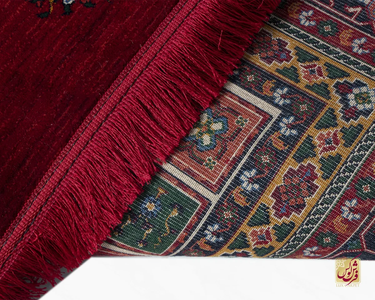 فرش کلاسیک 7044 قرمز کرم - تصویر 10