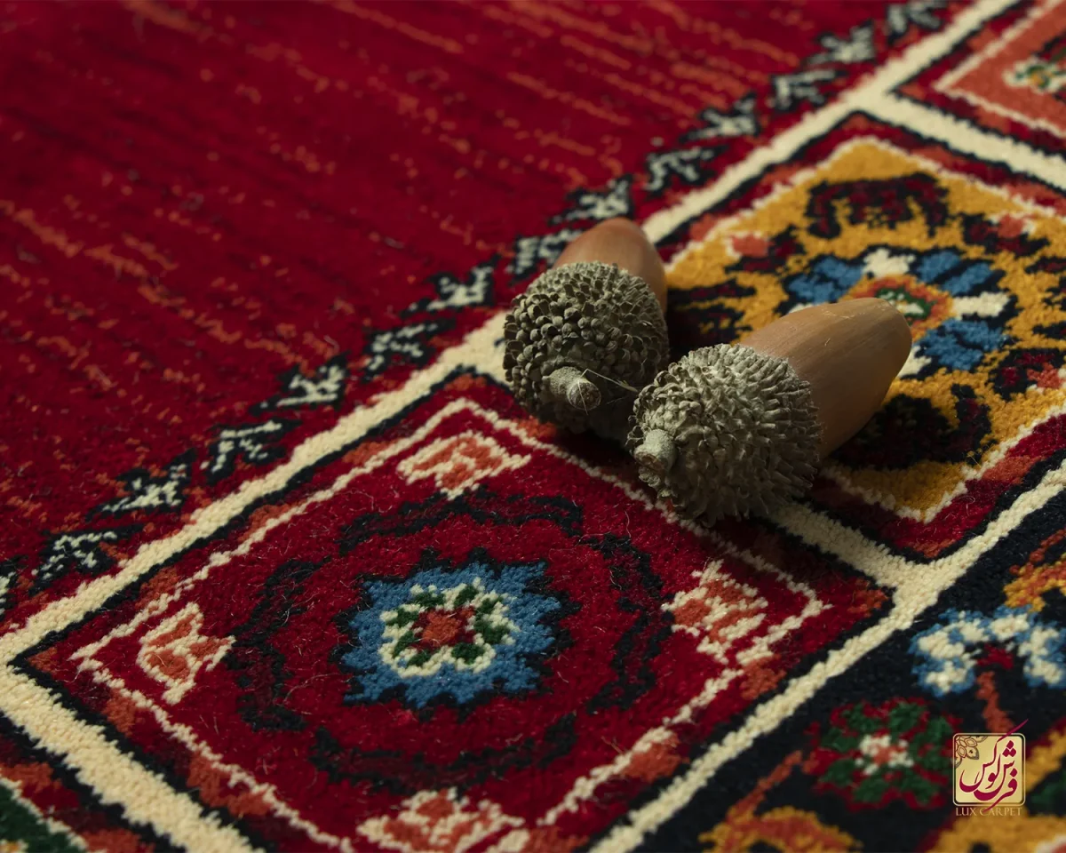 فرش کلاسیک 7044 قرمز کرم - تصویر 6