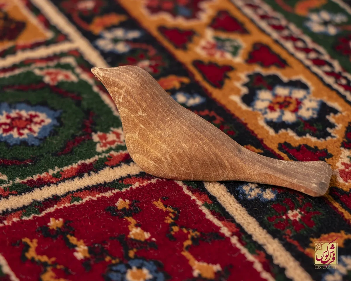 فرش کلاسیک 7044 سبز کرم - تصویر 7