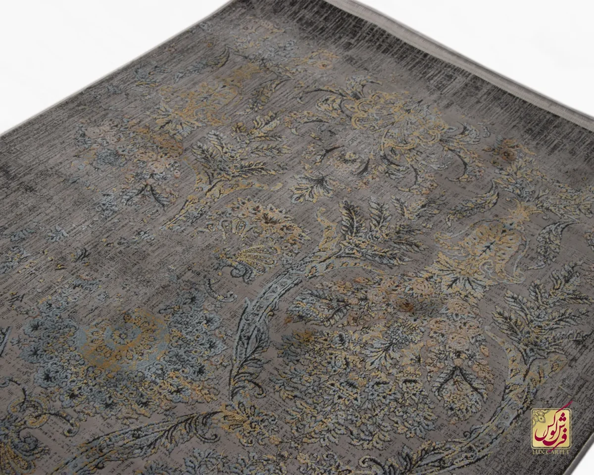 فرش کناره وینتیج 807 نسکافه‌ای ذغالی - تصویر 6