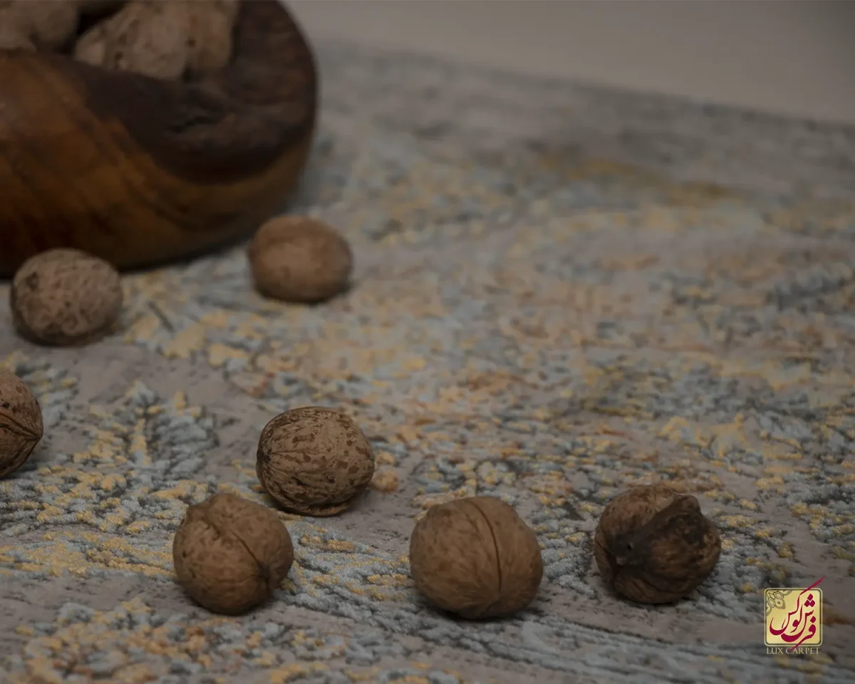 فرش کناره وینتیج 807 نسکافه‌ای ذغالی - تصویر 7