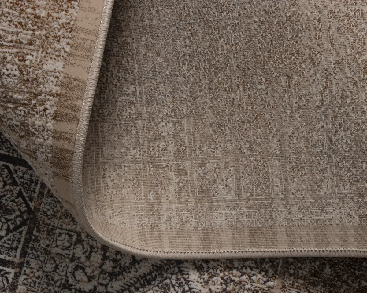 فرش وینتیج 9044 کرم نسکافه‌ای - تصویر 10