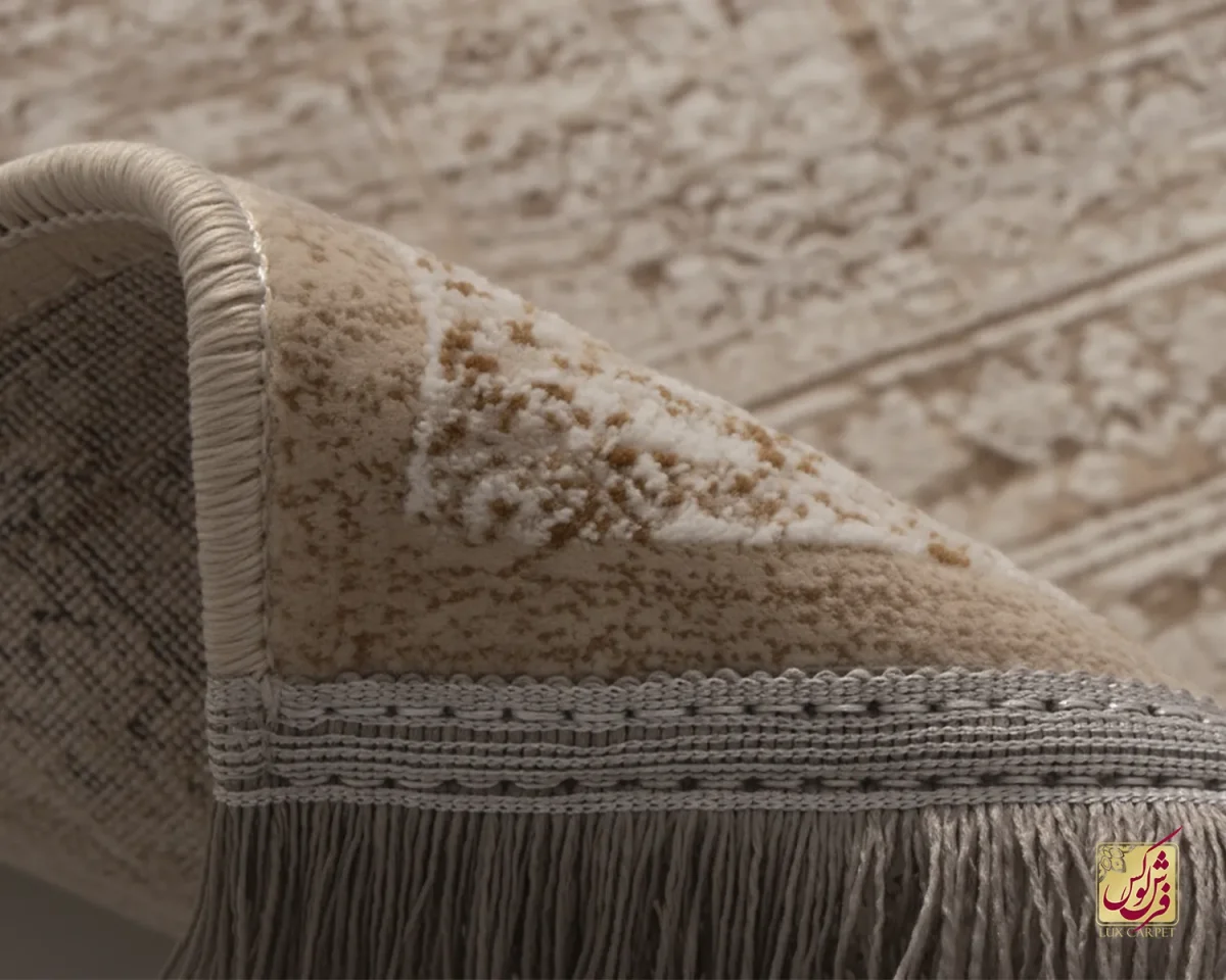 فرش وینتیج 9044 کرم نسکافه‌ای - تصویر 7