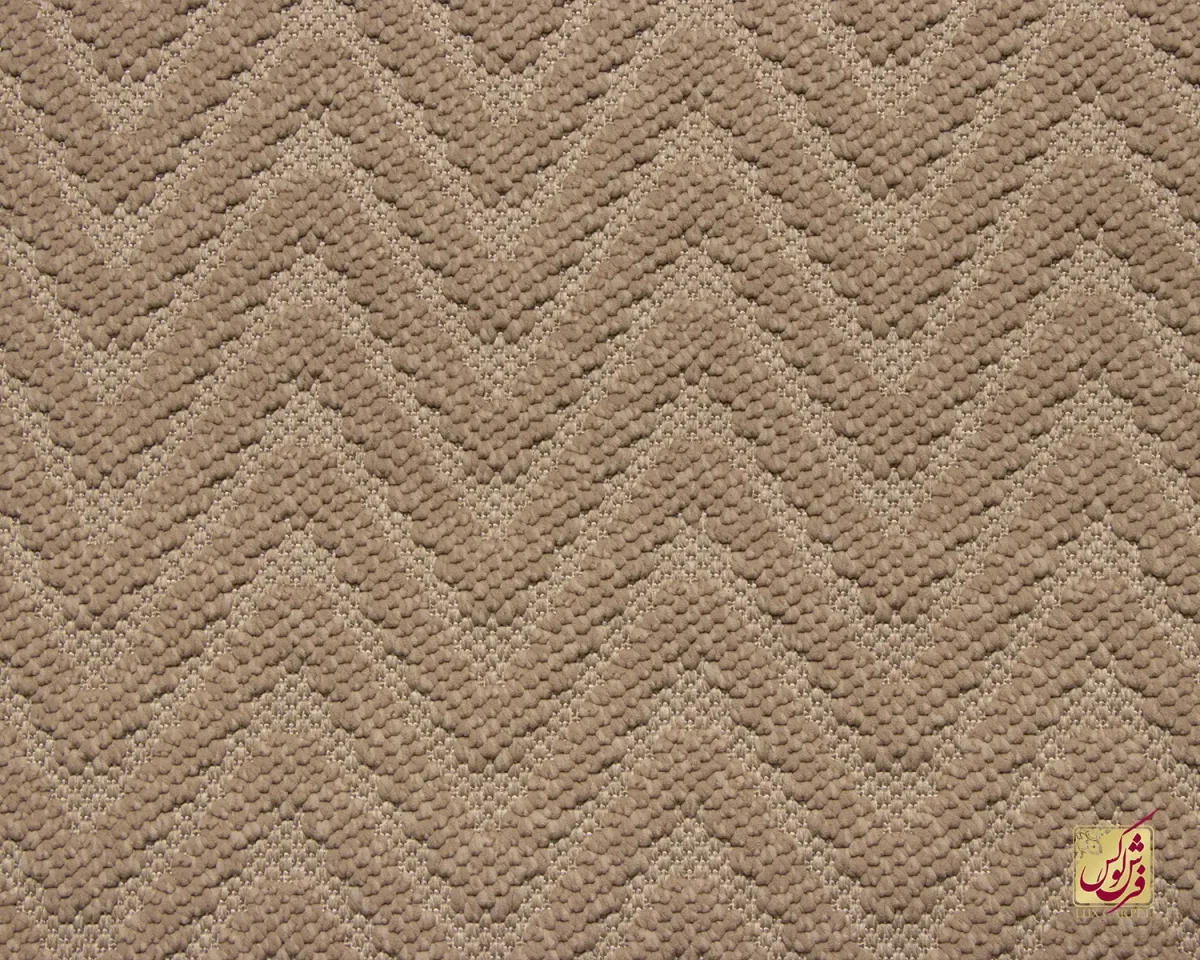 فرش مینیمال be1113 کرم نسکافه‌ای - تصویر 3