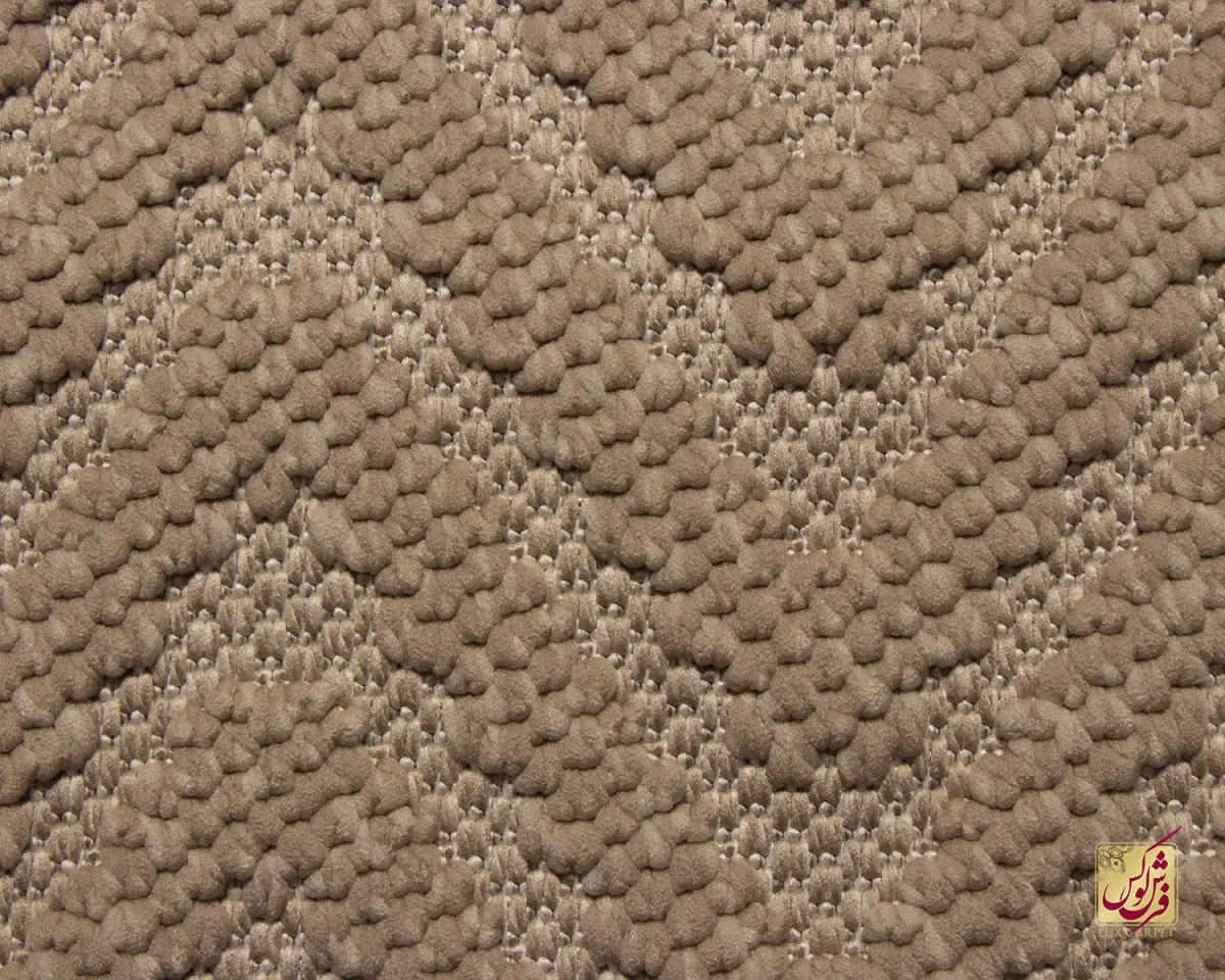 فرش مینیمال be1113 کرم نسکافه‌ای - تصویر 5