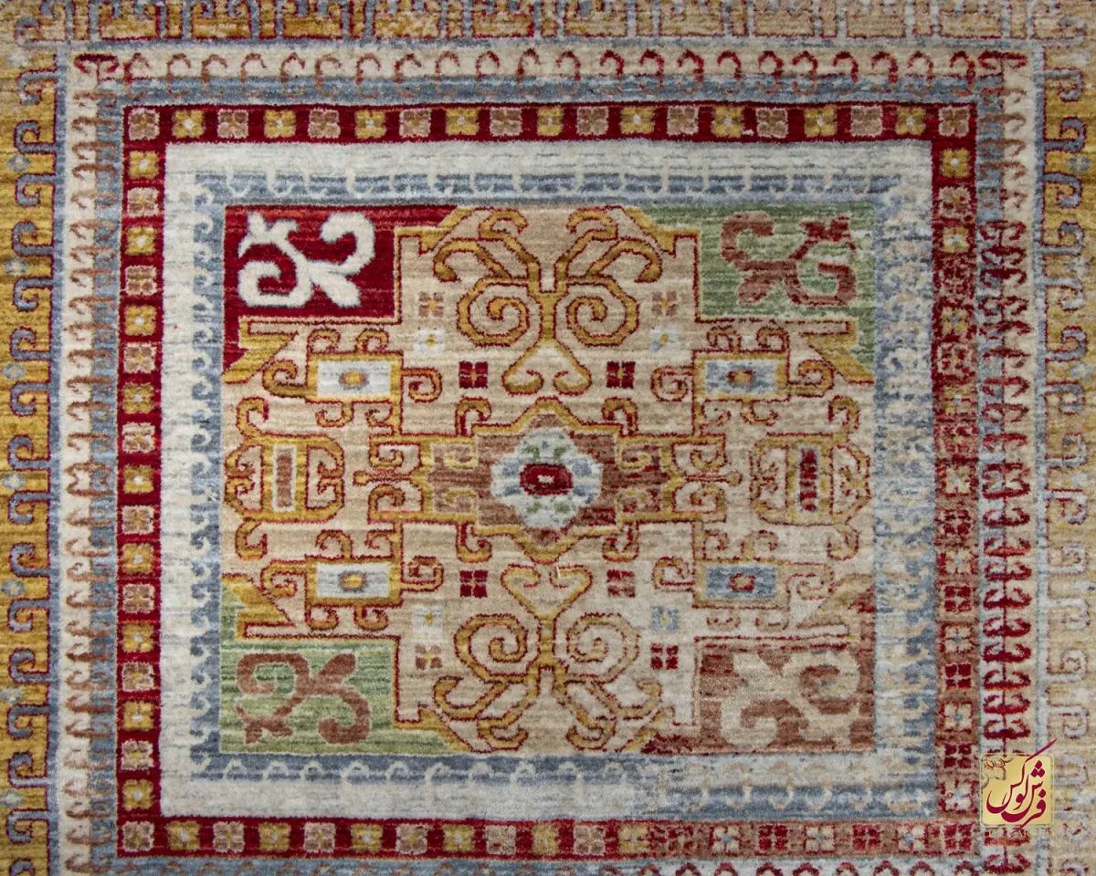 فرش وینتیج 30156 کرم لیمویی - تصویر 3