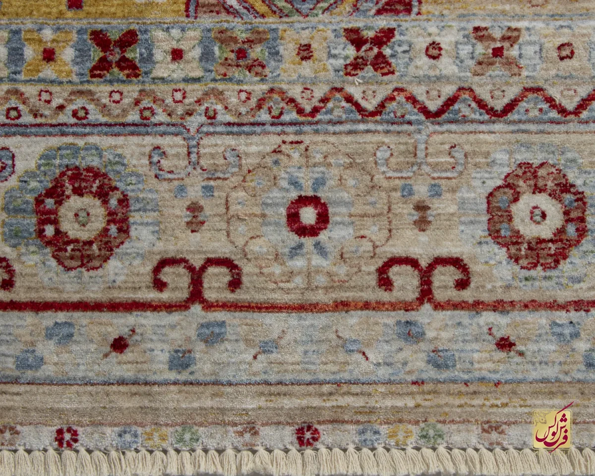 فرش وینتیج 30156 کرم لیمویی - تصویر 4