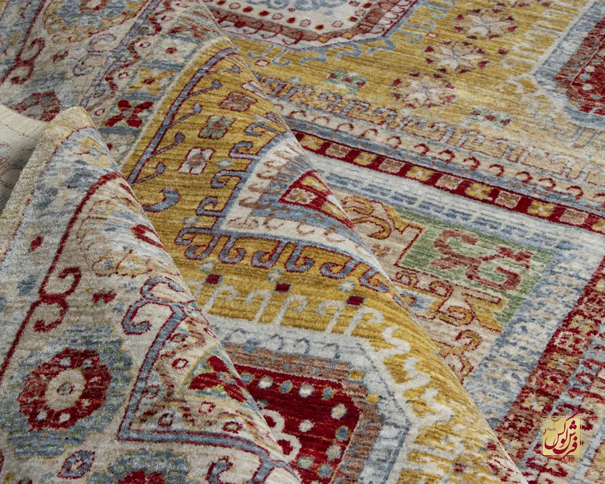 فرش وینتیج 30156 کرم لیمویی - تصویر 7