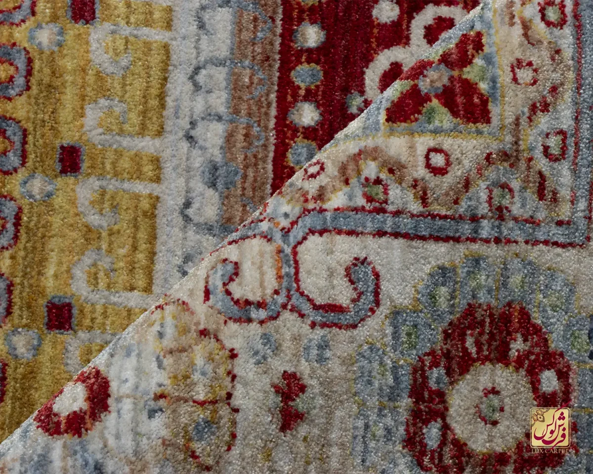 فرش وینتیج 30156 کرم لیمویی - تصویر 9