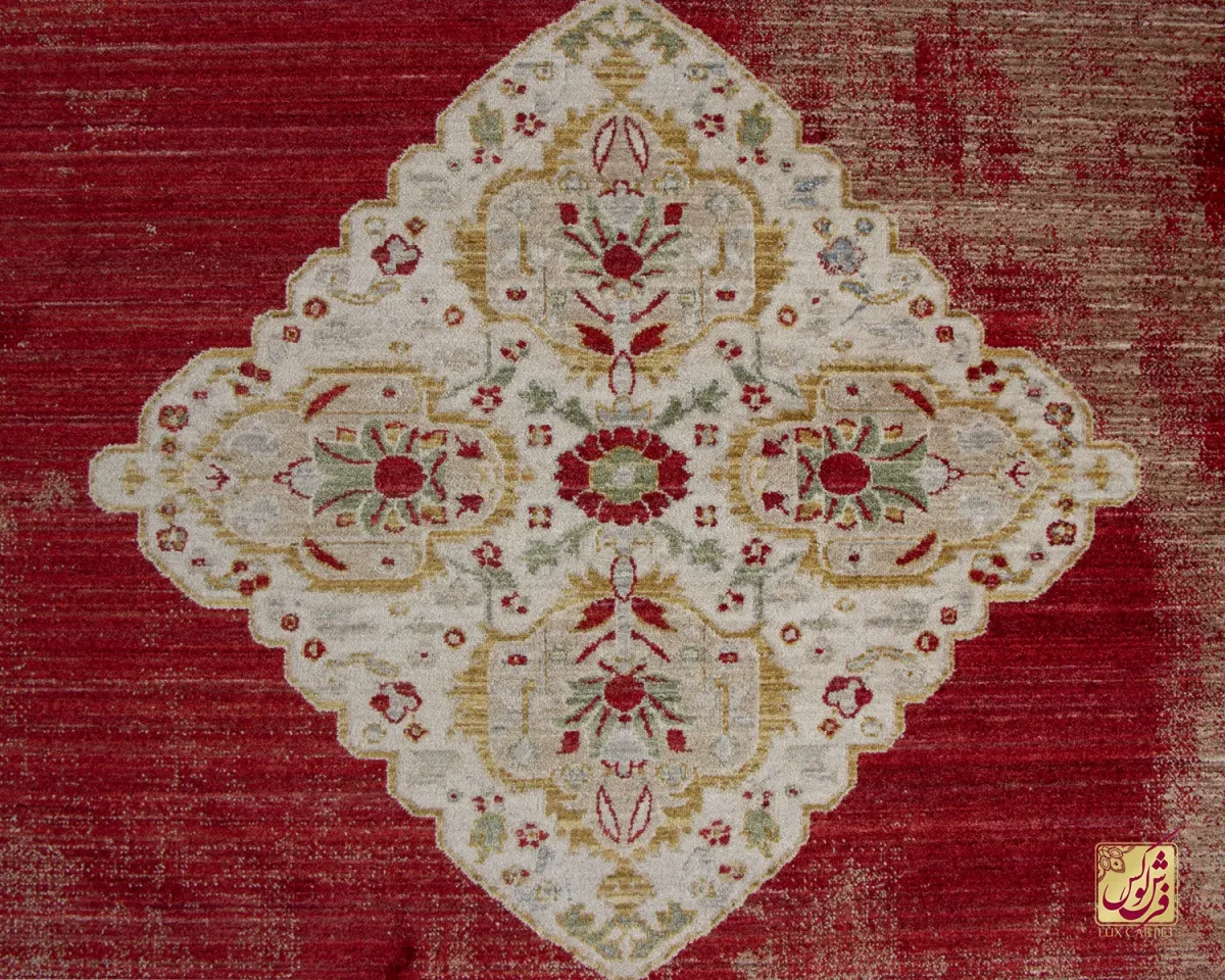 فرش وینتیج 30172  لاکی نسکافه ای - تصویر 3