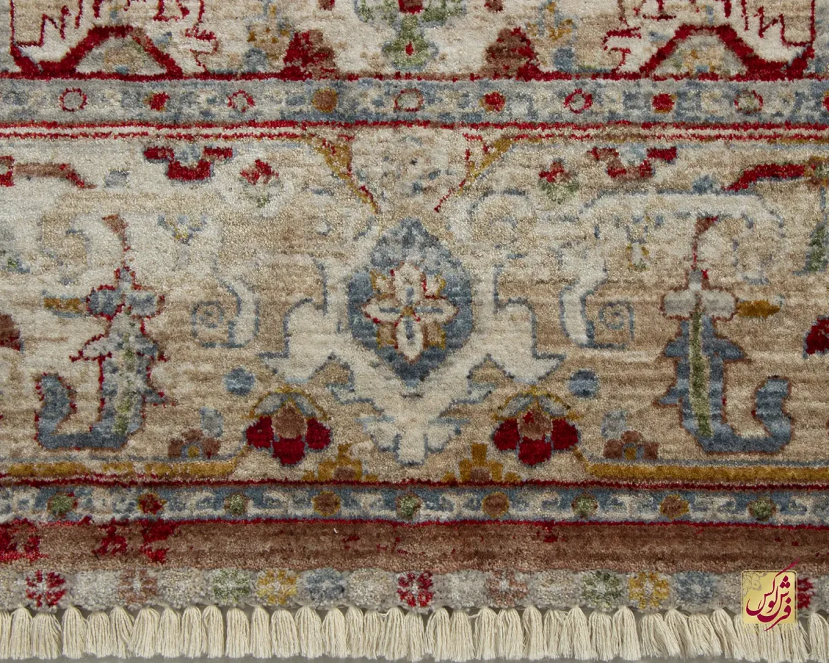 فرش وینتیج 30181 لاکی نسکافه ای - تصویر 4