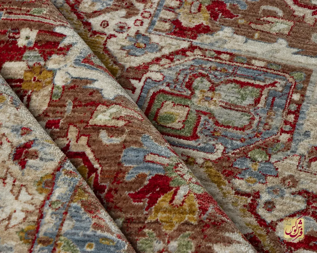 فرش وینتیج 30181 لاکی نسکافه ای - تصویر 8