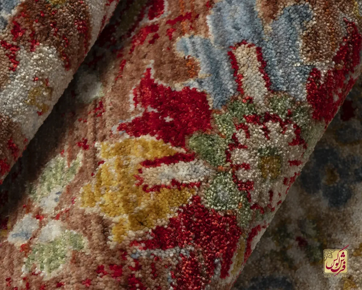 فرش وینتیج 30181 لاکی نسکافه ای - تصویر 9