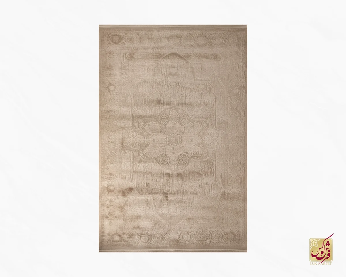 فرش وینتیج 3075 نسکافه‌ای کرم - تصویر 2