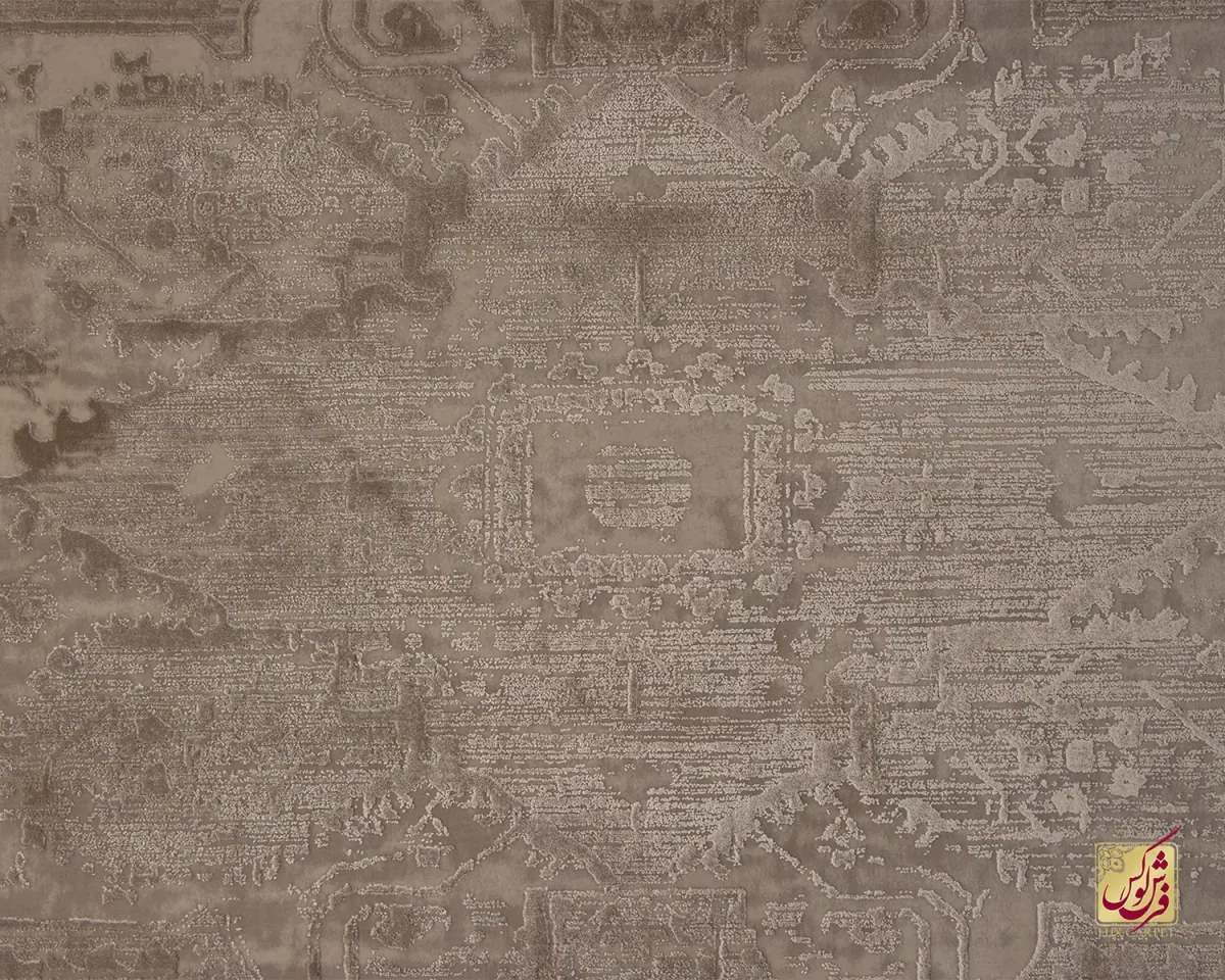فرش وینتیج 3075 نسکافه‌ای کرم - تصویر 3