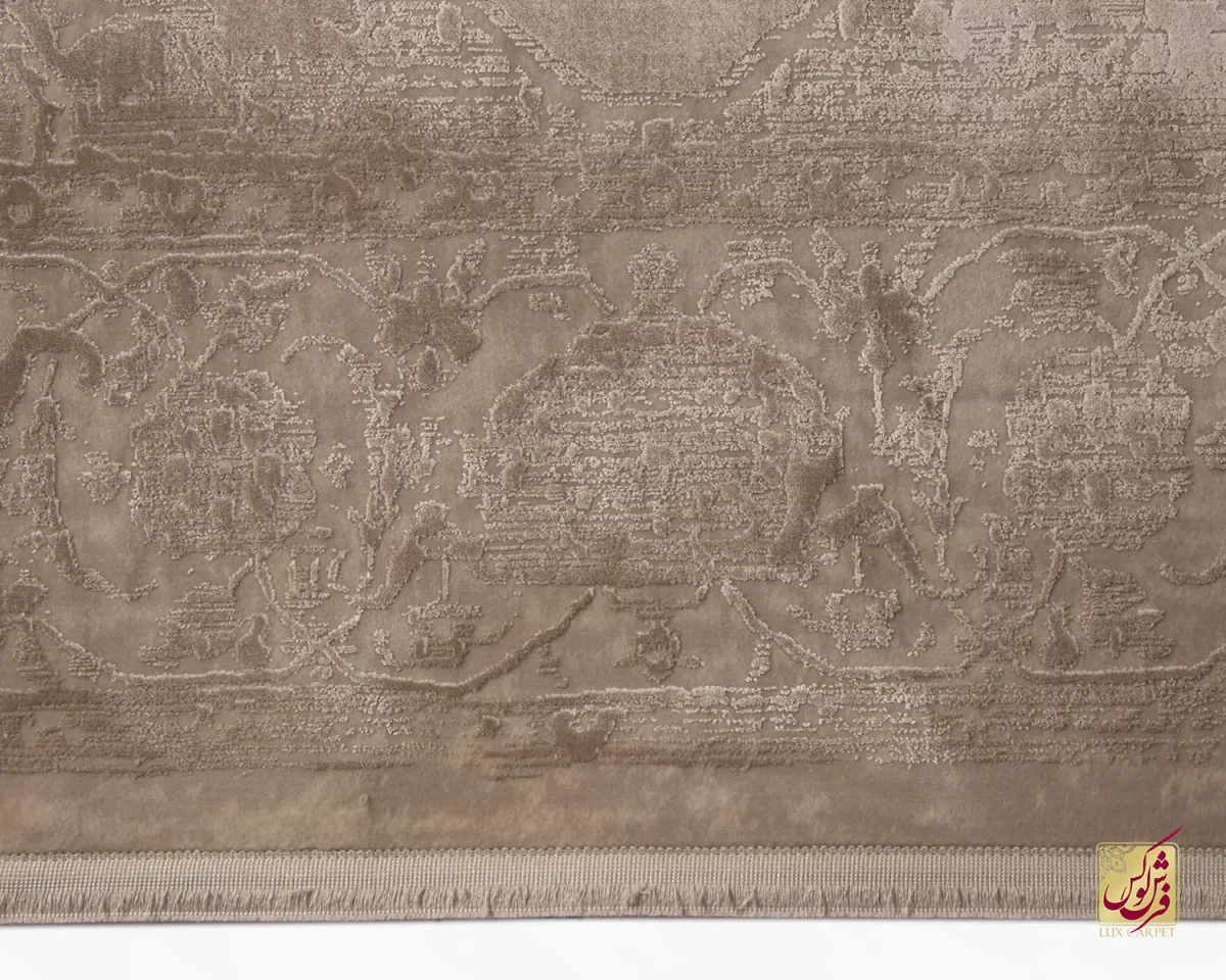 فرش وینتیج 3075 نسکافه‌ای کرم - تصویر 4