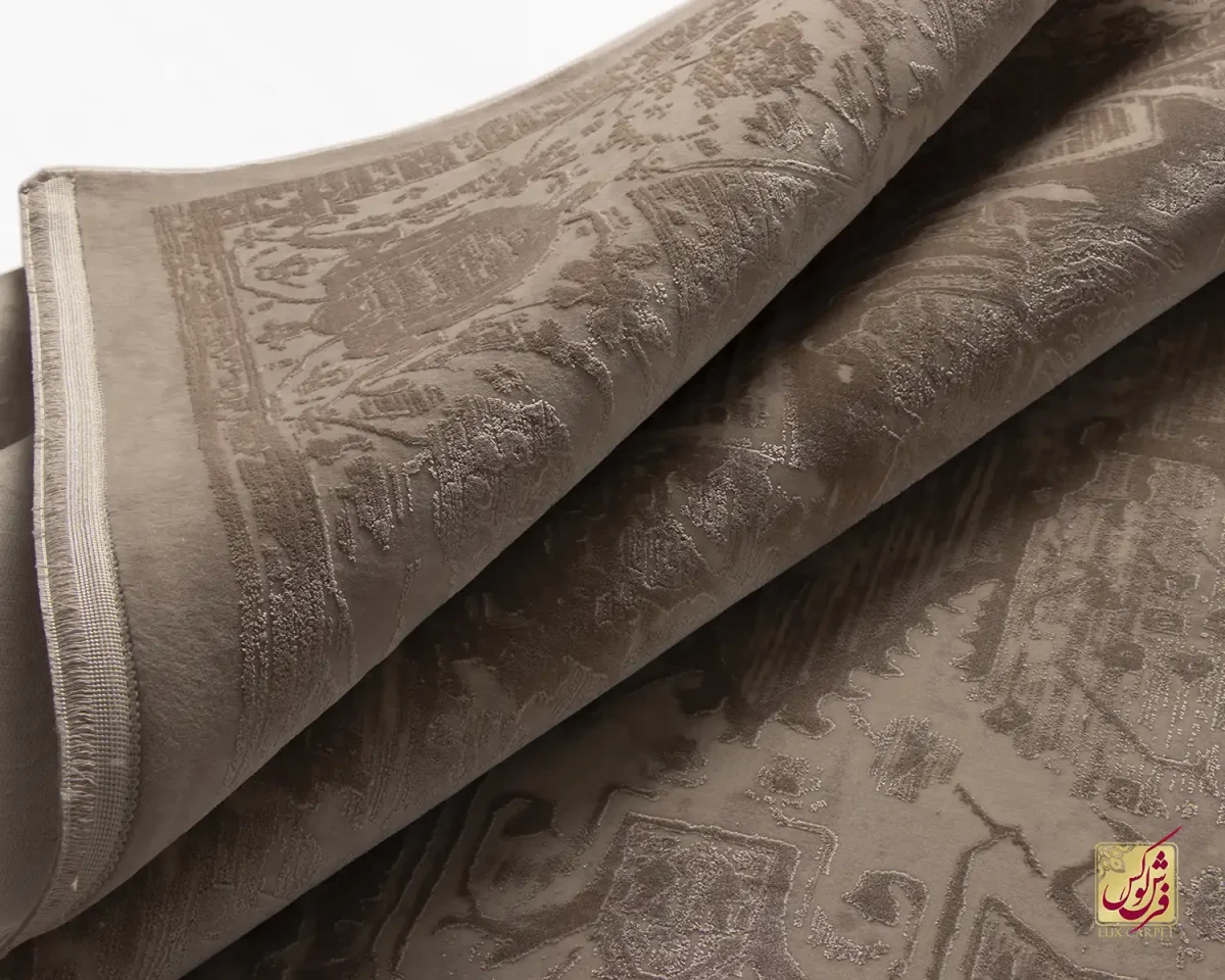 فرش وینتیج 3075 نسکافه‌ای کرم - تصویر 8