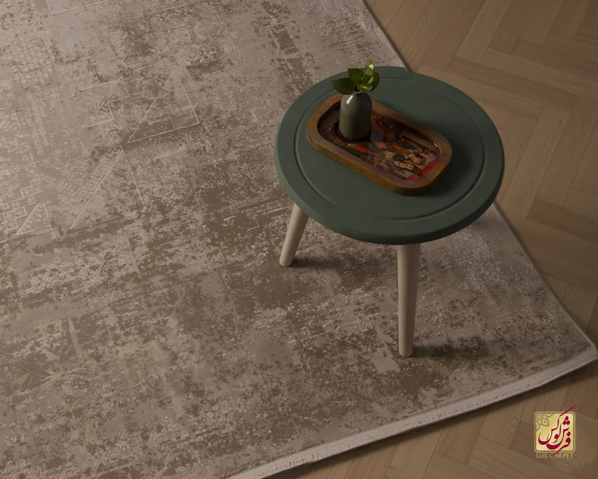 فرش وینتیج 3112 نسکافه‎‌ای کرم - تصویر 10