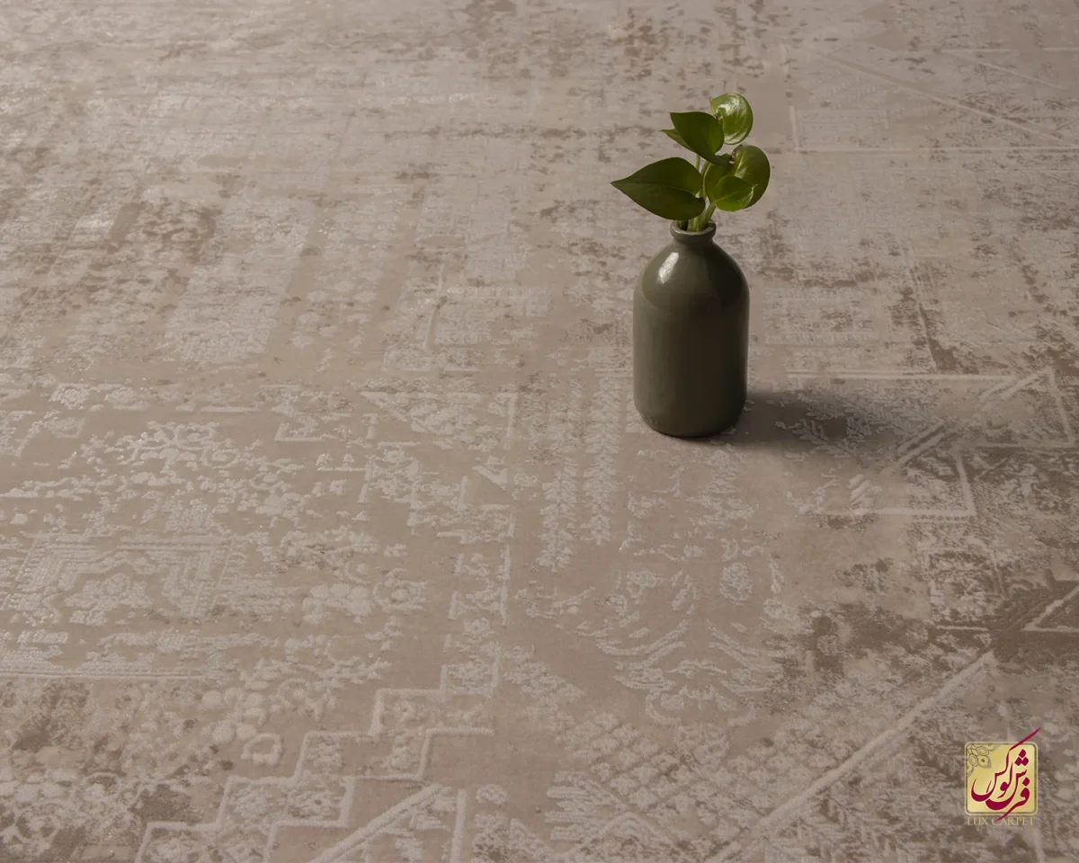 فرش وینتیج 3112 نسکافه‎‌ای کرم - تصویر 7