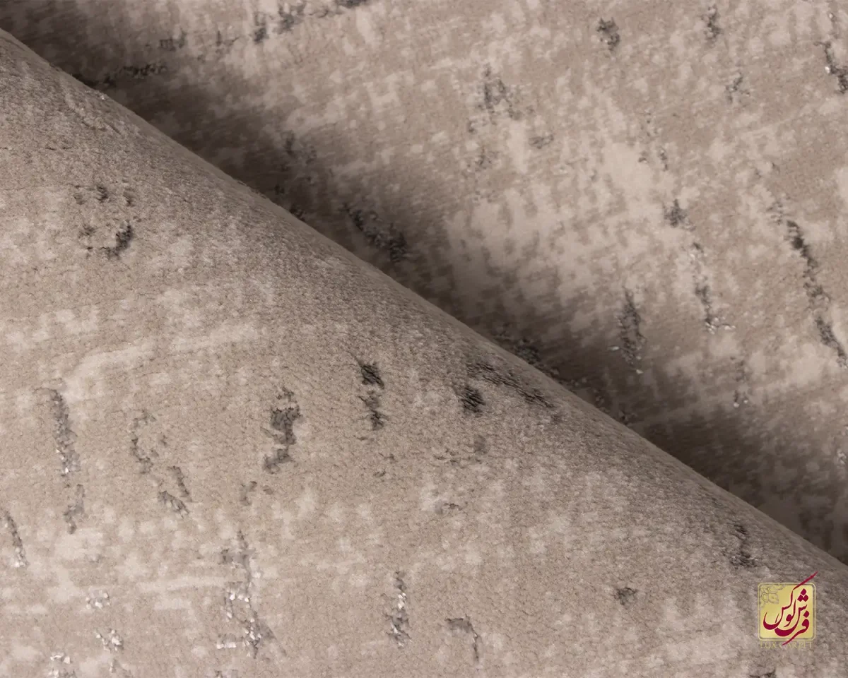 فرش مینیمال 7710 کرم طوسی - تصویر 6