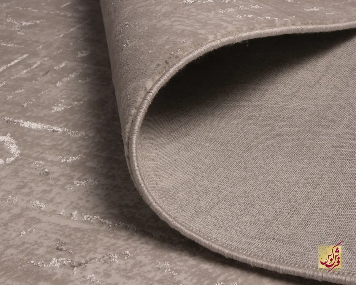 فرش مینیمال 7710 کرم طوسی - تصویر 7