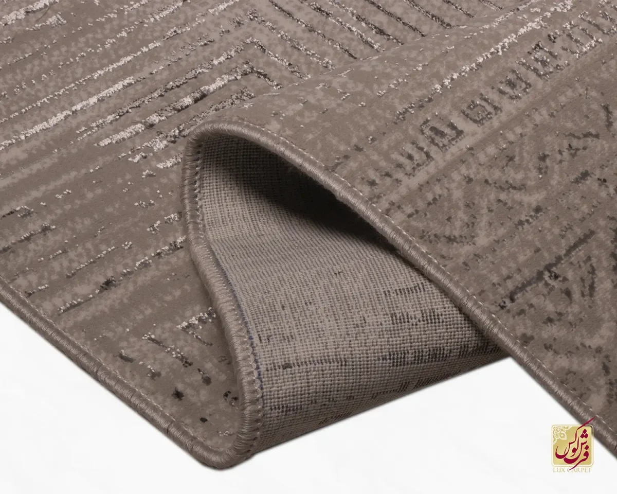 فرش مینیمال 7771 نسکافه‌ای طوسی - تصویر 7