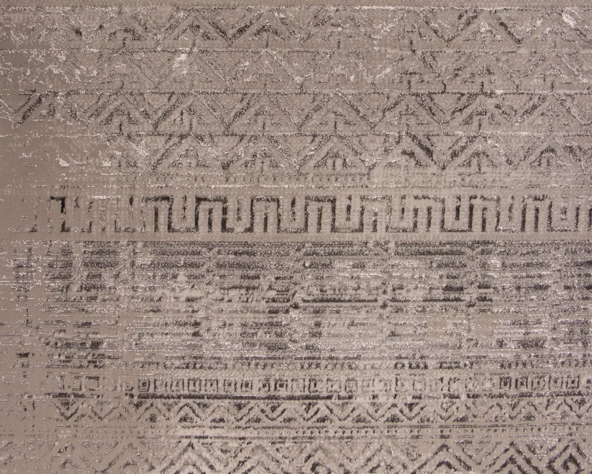 فرش مینیمال 7772 کرم طوسی - تصویر 9