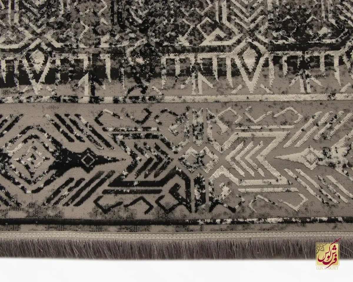 فرش وینتیج 9103 طوسی کرم - تصویر 4