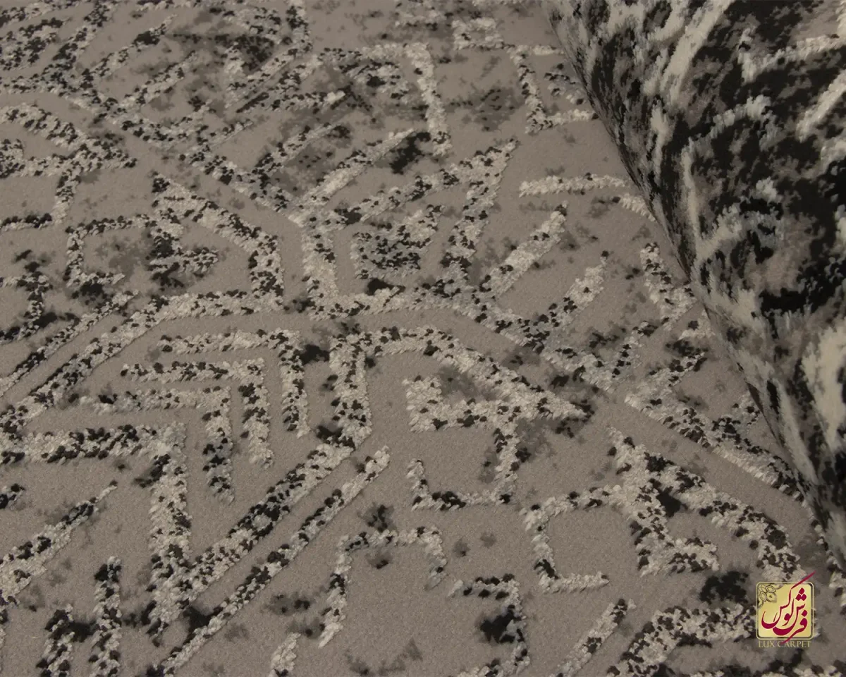 فرش وینتیج 9103 طوسی کرم - تصویر 7